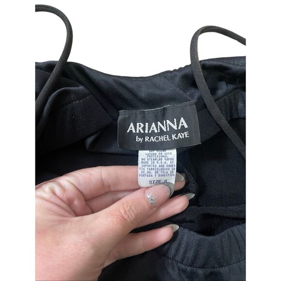 Y2K Black Glitter Maxi Formal Dress – Size 8 - Picture 7 of 8